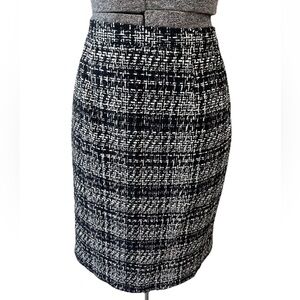 VTG 1990s secretary style nubby‎ textured ladies size 8 knee length skirt-EUC